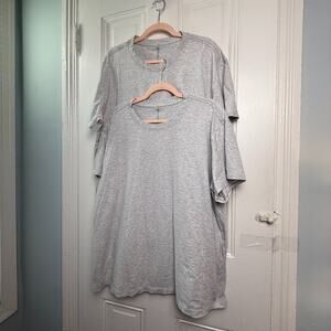 Lululemon Gray Short Sleeve T-Shirts Bundle Women's Large Activewear Oversized